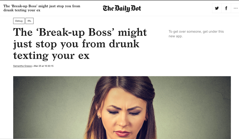 The Daily Dot coverage of Break-Up Boss