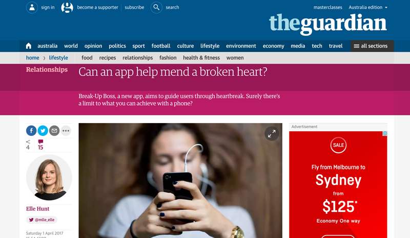 The Guardian coverage of Break-Up Boss